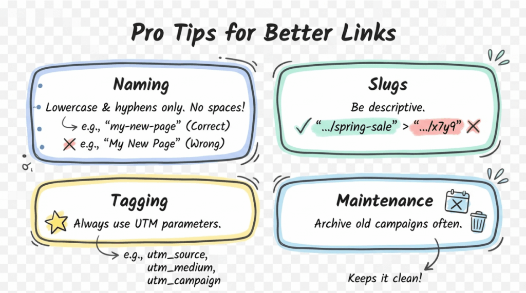 pro tips for better link